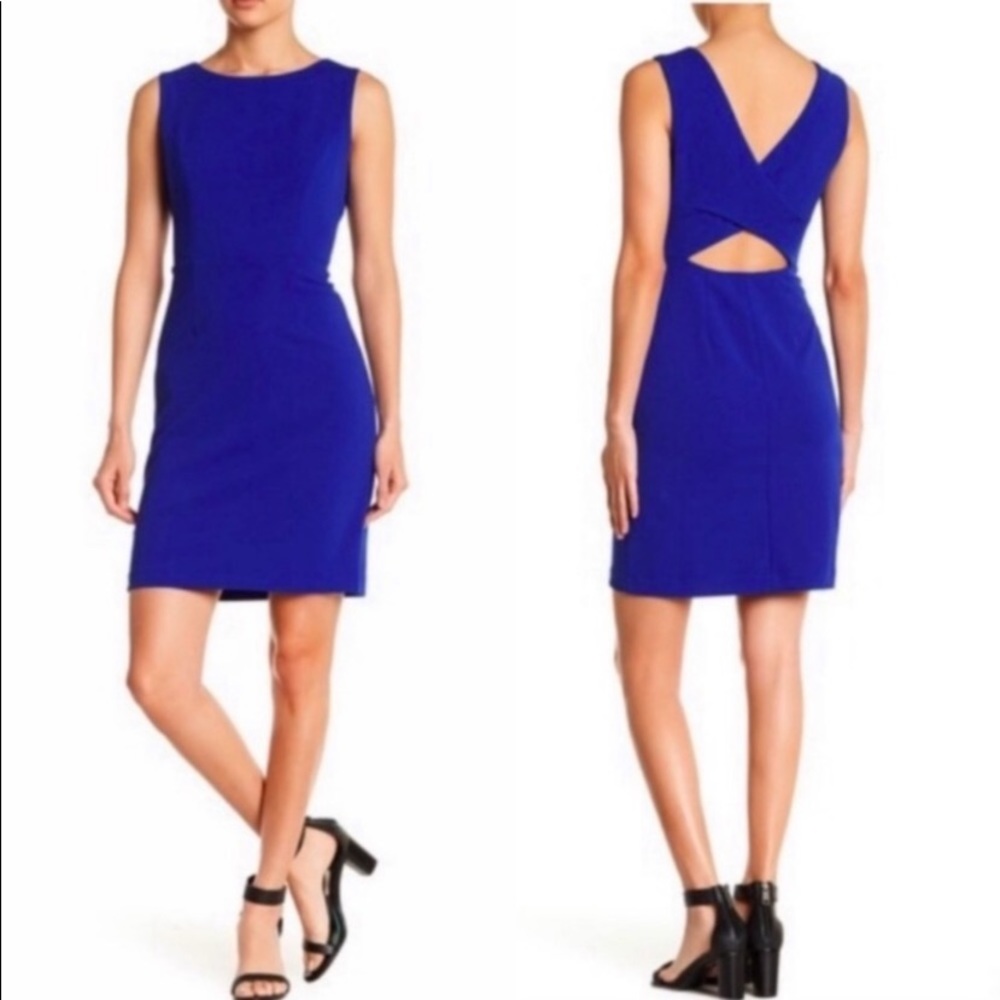 Women’s Size 10 Betsy Johnson Royal Blue Cut Out Sleeveless Dress